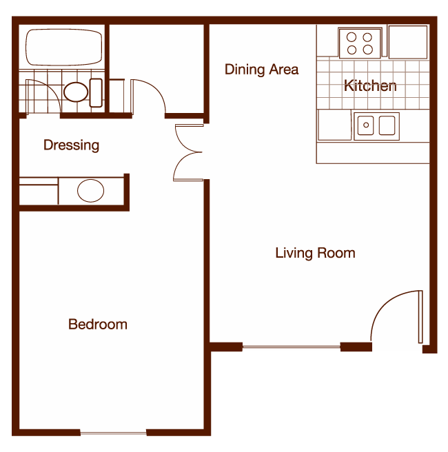 Birch Delux One Bedroom One Bathroom